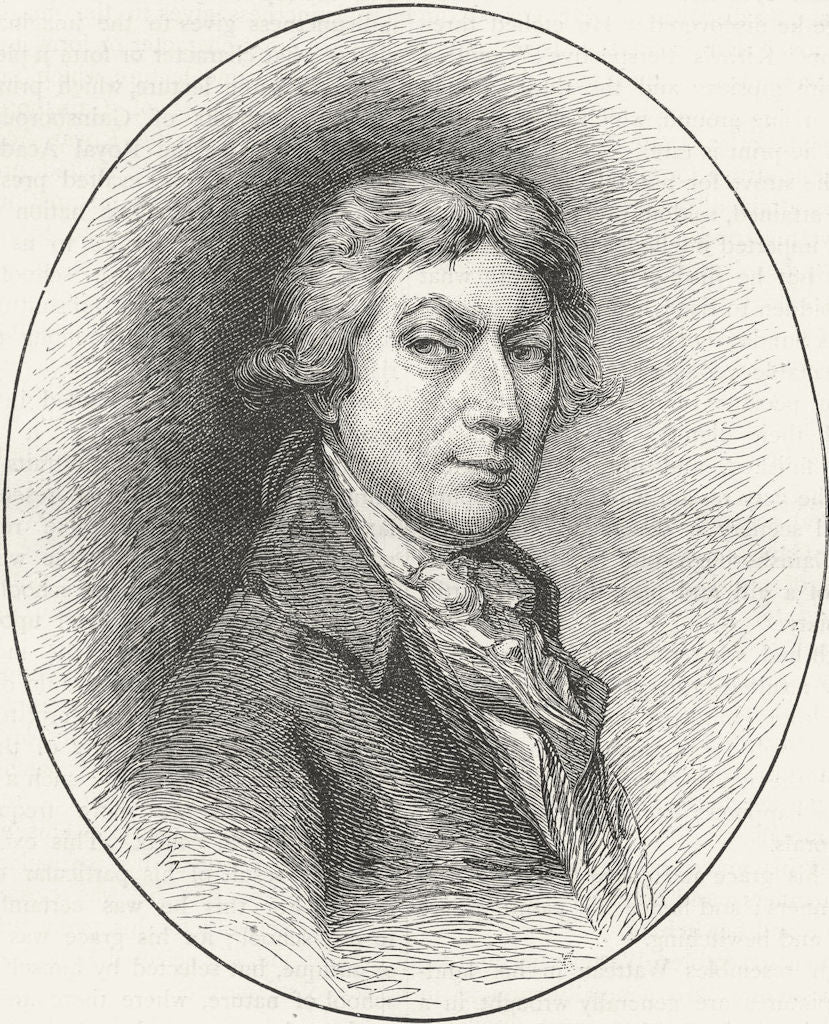 KEW. Gainsborough (from the self-portrait in the Royal Academy) 1888 old print